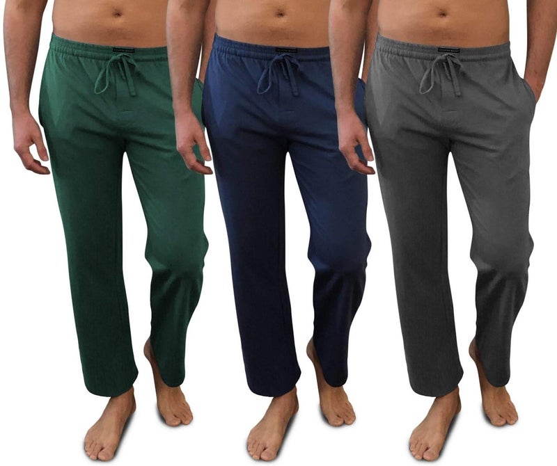 Andrew Scott Men's Lounge Pants | Multi Packs & Colors | Soft & Light Cotton Drawstring Yoga Lounge & Sleep PJ Pants - Image 1